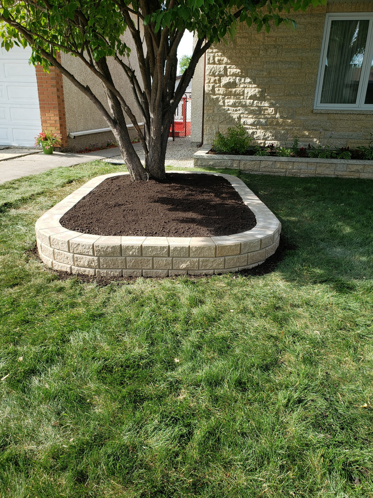 New Flower & Shrub Bed Landscaping contractor - Kro-Bert Landscaping